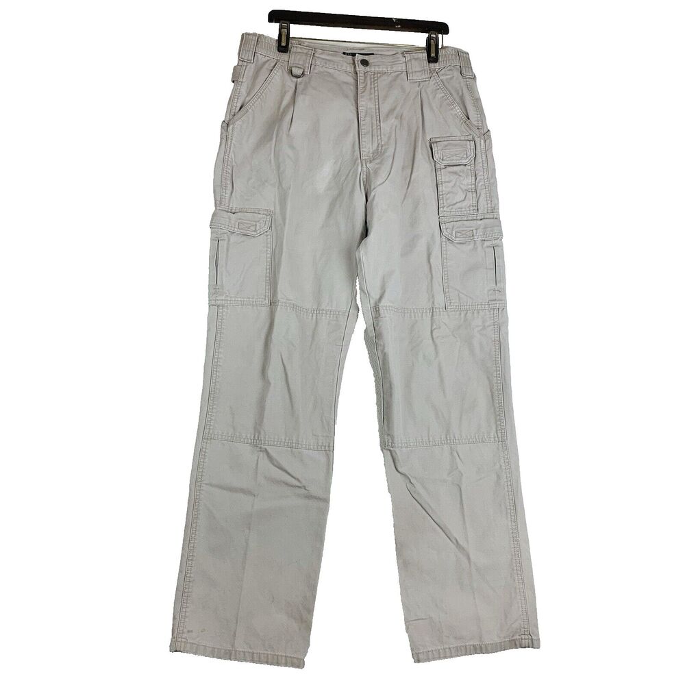 5.11 Tactical Men's Beige Kahaki Security 74251 Cargo Straight Leg Pants 34/34